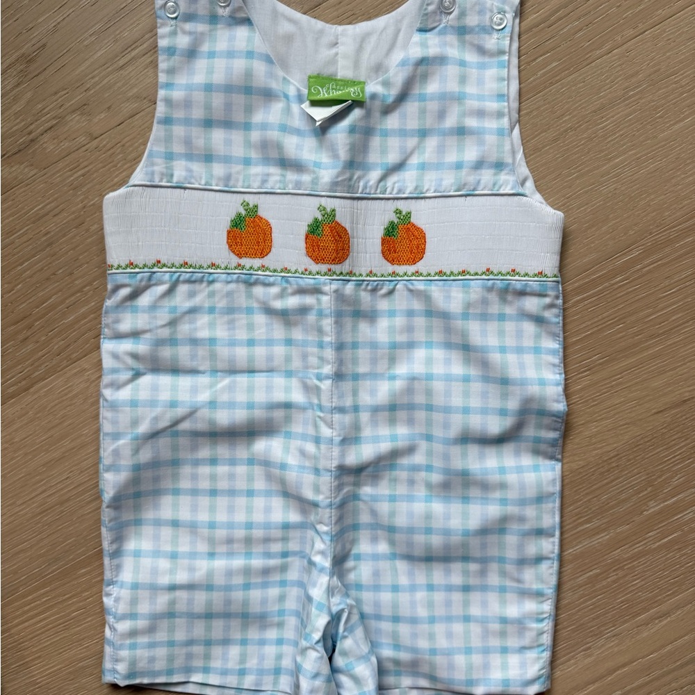 Blue Checkered Kids One Piece